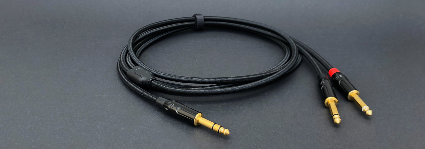 1/4" TRS stereo split cable